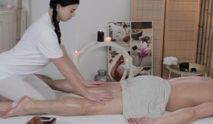 Lucy Li & Steve in Lucy Li On Steve - MassageRooms