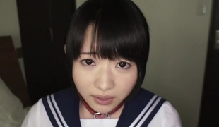 Incredible Japanese slut Karen Haruki in Fabulous threesomes, college JAV movie scene